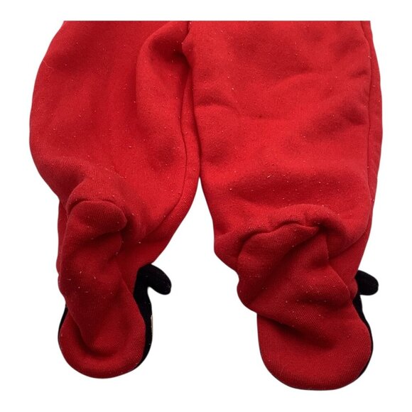 Disney Baby Minnie Mouse Red & Black Footed Sweatpants Girls 3/6M Polyester - Picture 6 of 7